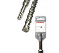 WERHE Foret à Béton SDS Plus Ø 28 mm, Longueur 600 mm, 4 Taillants | pointe carbure, grande résistance anti-usure, évacuation rapide de la poussière, longueur de travail 540 mm, poids 1,3 kg
