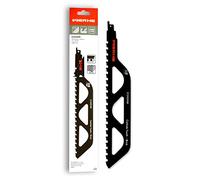 WERHE Lame de Scie Sabre pour Brique, Carbure, 305 mm, Pour DeWalt, Bosch | pour béton cellulaire et bois, corps de lame large, 2 TPI pas de denture, épaisseur de lame 1,5 mm