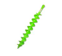 WERHE Tarière Ø 100 mm, Foret Double Spirale avec Pointe de Forage Carbure | pour légers max. sols mi-durs, longue durée de vie, arête de coupe frittée, pour trous de piquets et de puits