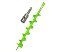 WERHE Tarière 100 mm, SDS Plus Emmanchement | Tarière à Piquets pour horticulture et pose de clôture, grande robustesse, longue durée de vie, forme optimisée