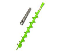 WERHE tarière 80mm avec adaptateur SDS Max - Acier robuste pour plantation d’arbres et construction de clôtures - Compatible avec les perceuses courantes