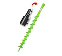 WERHE Tarière pour Perceuse, Ø 50 mm, Longueur 80 cm, Adaptateur pour Stihl | emmanchement Ø 20 mm, longueur de travail 60 cm, lame carbure, compatible avec tarières motorisées