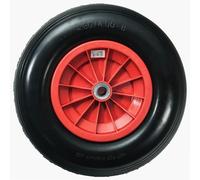 WERKA PRO - 10356 - Roue Increvable 15" - Diam 385 x 75 mm - Alésage 25 mm - pour Brouette ou Remorque Jardin