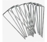 WERKA PRO - 11166 - Agrafes Gavanisées - 15 x 4 cm - 10 Pièces | Ergonomique, robuste, durable, stable, usage jardin, fixation voiles d'hivernage et films, résistance à la corrosion
