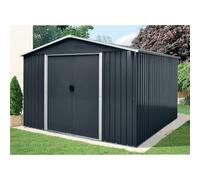 WERKA PRO Abri Jardin métal 10,4m2 3,24 x 3,22 x h2,05m | Durable, sécurisé, usage jardin et extérieur, 3,24 x 3,22 x H2,05m, portes coulissantes, kit d'ancrage inclus
