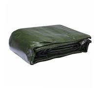 WERKA PRO Bâche Multifonctions Noire et Verte 240 g/m² 6 x 10 m 50 cm | Bois, installation facile, robuste, durable, anti-UV, usage extérieur, œillets tous les 50 cm