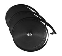 WERKA PRO Bande de Fixation Adhésive Noire 1cm x 5m - Fixation Efficace pour Moustiquaires - Adhérence Durable sur Divers Sup (Lot de 3)