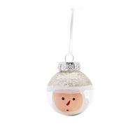 WERKA PRO Boules Papa Noël - Ø 6 cm - Lot de 9 Pièces - Champagne - Décoration Sapin Noël Intérieur/Extérieur - Plastique Robuste - Code EAN 3700723439800