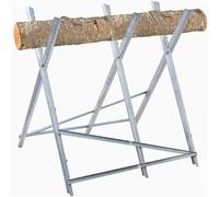 WERKA PRO Chevalet à Bûche en Métal avec 3 Pieds 81 x 82 x 79 cm 150 kg