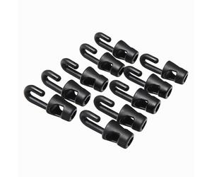 WERKA PRO Crochets 4mm pour tendeur Lot de 10 Noir