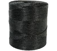 WERKA PRO Ficelle Agricole Noire Bobine 1500m Ø1,3mm - Résistance 140kg - Traitement Anti-UV - Polypropylène - Robuste et Durable - Idéale pour Travaux Agricoles - Code EAN 3700723405997
