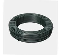 WERKA PRO Fil de Fer Plastifié Ø2,6 mm - Acier Galvanisé pour Clôtures - Longueur 100 m - Résistance aux Intempéries et à la