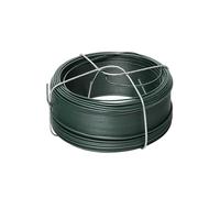WERKA PRO Fil de Fer Plastifié avec Support Ø 1,2 mm 50 m Vert | Polyvalent, usage extérieur et intérieur, bricolage, accessoires pour clôtures, protection contre la corrosion