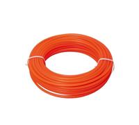 WERKA PRO Fil Nylon Rond pour Coupe-Bordure Ø 1,6 mm Orange | Usage jardin, rouleau de 15 mètres ø 1,6 mm, orange, accessoire jardinage pratique, longueur optimale pour entretien