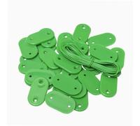 WERKA PRO Fixation Brise-Vue 30 Platines Polyéthylène 4 m Vert