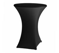 WERKA PRO Housse Noire pour Mange Debout 60 x 110cm | Polyester, installation facile, extensible, 4 poches élastiques, usage intérieur et extérieur