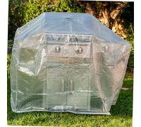 WERKA PRO Housse pour Barbecue et Plancha 90 x 70 cm Œillets Aluminium | Polyéthylène, imperméable, étanche, usage jardin et barbecue, traitée anti-UV, cordon de serrage