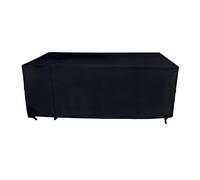 WERKA PRO Housse Salon Jardin 180 x 120 x 74 cm PVC Imperméable | Durable, pliable, usage jardin et extérieur, protection mobilier extérieur, résiste au soleil et au gel, noire