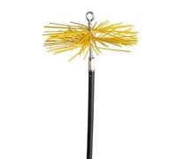 WERKA PRO Kit de Ramonage Complet 7m avec 5 Cannettes de 1,4m et Hérisson en PVC de 250mm - Outil Efficace pour Nettoyage de Cheminée - Longueur Totale 7m, Couleur PVC