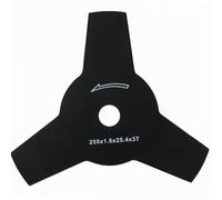 WERKA PRO Lame 3 Dents pour Débrousailleuse Alésage 25,4 mm Ø255 mm | Acier, polyvalent, épaisseur 1,6 mm, compatibilité étendue, qualité professionnelle, finition soignée