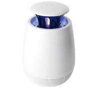 WERKA PRO Lampe Aspirante Anti Moustiques - Piège Insectes Volants - Silencieux LED 2.5W - Protection Nuisibles Maison/Jardin - 15 cm Haut, 10 cm Ø - Blanc