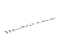 WERKA PRO Lot 5 Tuteurs Spirales 1,8m en Acier Galvanisé Ø6 mm