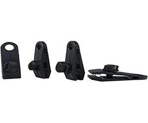 WERKA PRO Lot de 4 Œillets à Pince pour Bâche Accessoires Jardin 0,12 kg | PVC, installation facile, polyvalent, robuste, durable, vissage manuel, ø pour corde et tendeurs