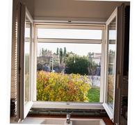 WERKA PRO Moustiquaire Aluminium Fixe sans percer 130 x 160 cm