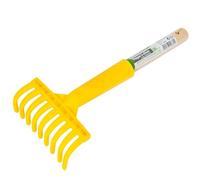 WERKA PRO Peigne à Olives avec Manche en Bois 30 cm 9 Dents Jaune | Robuste, durable, usage jardin, jaune, outil manuel pour récolte efficace, prise en main confortable, idéal jardin