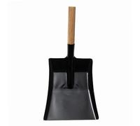 WERKA PRO Pelle à Cendre en Métal avec Manche Bois Cendres et Charbon 17 cm | Robuste, usage jardin et extérieur, intérieur, taille 17 cm, polyvalente pour cheminée et jardin, sécurité et élégance noire