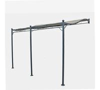 WERKA PRO Pergola Murale en Acier Époxy - 3 x 4 m - Voile et Toile d'Ombrage - Structure Robuste et Élégante - Adaptée à Toutes Terrasses - Fixation Murale Sécurisée - Usage Extérieur
