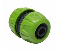 WERKA PRO Raccord Jonction Automatique Ø19mm Plastique 0,04 kg Vert | Robuste, durable, usage jardin et extérieur, plastique vert, pour tuyau d'arrosage, accessoire jardinage, connexion rapide