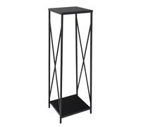 WERKA PRO Range Bûches Vertical - Acier Peint Noir - Design Élégant et Compact - Dimensions 111 x 34 x 34 cm - Structure Solide et Protection Humidité