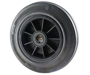 WERKA PRO Roue Pleine 200x50mm avec Axe de 20mm pour Chariot de Transport, Idéale pour Charges Lourdes, Installation Facile,