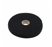 WERKA PRO Ruban élastique molletonné Noir 25 mm x 10 m
