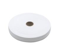 WERKA PRO Ruban Sergé en V Blanc 100% Coton Biologique 30 mm