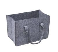 WERKA PRO Sac à Bûches en Feutre Gris - 50 x 27 x 34 cm - Souple et Résistant - Pliable pour Rangement Facile - Référence 15388 - Code EAN 3700723453882