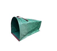 WERKA PRO Sac de Jardin Demi-Rond Polypropylène Ø56 x 43 x 59 cm 150 L | Polyvalent, durable, usage jardin, Ø56 x 43 x 59 cm, revêtement imperméable, pour déchets verts et organique, avec poignées