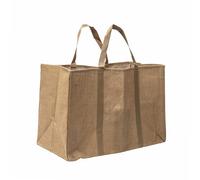 WERKA PRO Sac Porte Bûches en Jute Naturel WERKA PRO - 60 x 30 x 40 cm - Revêtement Intérieur Plastifié - Capacité 72 L - Charge Max 50 kg - Référence 15396 - Code EAN 3700723453967