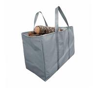 WERKA PRO Sac Porte Bûches Polyester - Grand Volume 72 Litres - Résistant et Imperméable - Gris Anthracite - 100% Polyester Oxford 600D - 60 x 30 x 40 cm - Idéal Transport Bois