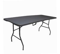 WERKA PRO Table Pliante rectangulaire Grise 239 x 74 x 74 cm | Polyéthylène, acier, polyvalent, durable, compact, usage jardin et terrasse, extérieur, barbecue, 239 x 74 x 74 cm