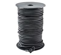 WERKA PRO Tendeur élastique Noir Longueurs Multiples 4mm x 50 mètres sur Bobine