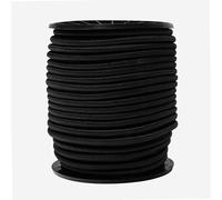 WERKA PRO Tendeur élastique Noir Longueurs Multiples 8mm x 50 mètres sur Bobine