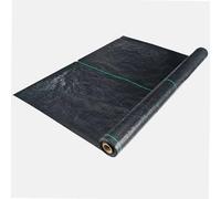 WERKA PRO Toile de Jardin Anti-Mauvaises Herbes en Polyéthylène Tissé, Résistante aux Intempéries, Adaptable à Tous Espaces Extérieurs, Couleur Noire, 1 x 50m, 100g/m²