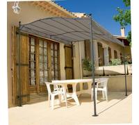 WERKA PRO Toile d'Ombrage pour Pergola Polyester 180 g/m² 3 x 2,5 m Taupe | Usage jardin et terrasse, extérieur, compatible pergolas, protection solaire et intempéries, installation facile
