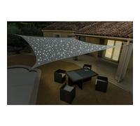 WERKA PRO Voile d'ombrage Solaire 200 LED 3x4m Taupe