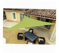 WERKA PRO Voile d'Ombrage Triangulaire Polyéthylène 5 x 5 x 5 m Verte | Métal, durable, tressé, solaire, usage jardin et terrasse, extérieur, 5 x 5 x 5 m, tissu aéré hydrofuge, angles renforcés