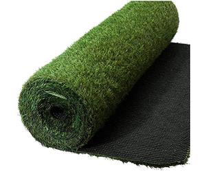 Werkapro Gazon Artificiel, épaisseur 2 cm 1 x 4 m Soit 4m2 | Bambou, résistant aux intempéries, traité anti-UV, perméable, polyvalent, renforcé, usage jardin et terrasse, épaisseur 2 cm