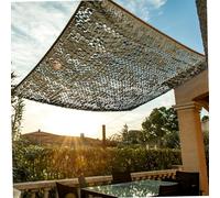 Werkapro Toile d'ombrage ajourée Taupe 100 g/m2 carrée 4x3 m | Métal, durable, solaire, usage extérieur, traitement anti-UV, pour jardin, terrasse