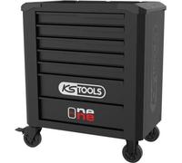 Werkstattwagen - Leer - 7 Schubladen - KS Tools - 823.0007F - Schwarz